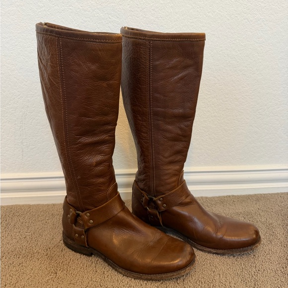 Frye Shoes - Frye Boots Women’s Size 8.5B Phillip Riding Boot Tall Cognac